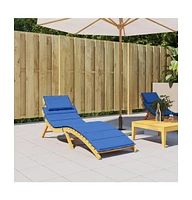 Sun Lounger Cushion Royal Blue 73.2"x22.8"x1.6" Oxford Fabric