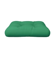 vidaXL Pallet Cushion Green 23.6"x23.6"x4.7" Fabric