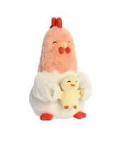 ebba Medium Cluck Chicken & Cheepy Chick Snuggawugs Heartwarming Baby Plush Toy Multicolor 11"