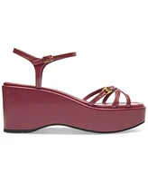 Coach Women's Ginny Leather Platform Sandals
