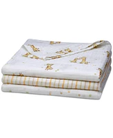 Little Me Baby 3-Pc. Muslin Giraffe Blankets Set