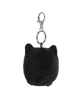 Aurora Mini Meowchi Keychain Tasty Peach Enchanting Plush Toy Black Sesame 3.5"