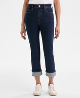 Style & Co Women's High-Rise Cuffed Capri Jeans, Exclusively at Macy's