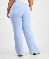 And Now This Trendy Plus Scuba Wide-Leg Pants, Created for Macy's