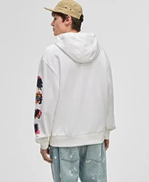 Mode of One Men's Long-Sleeve Fleece Cotton Screen-Print Hoodie, Exclusively at Macy's