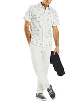 Nautica Men's Sailboat Graphic Oxford Shirt