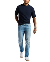 Men's Straight Six Straight-Fit Distressed Jeans