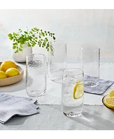 Oake Clear Textured Highball Glasses, Set of 4, Exclusively at Macy's