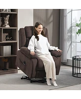 Homcom Power Lift Recliner Chair with Massage and Heat, for Elderly,