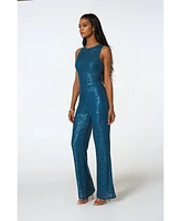 Bebe Women's Sequin Jumpsuit