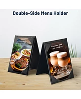 WeChef 20 Pack 4"x6" Double-Sided Menu A-Frame Holder Table Tent Restaurant Cafe