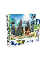 Tile Town Jurassic World Dino Escape Magnetic Tiles Playset, 69 Piece