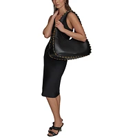 Donna Karan New York Batiste Triple Compartment Leather Shoulder Bag