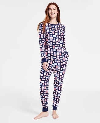 Family Pajamas Women's Valentine's Day Stamps Pajama Set, Exclusively at Macy's