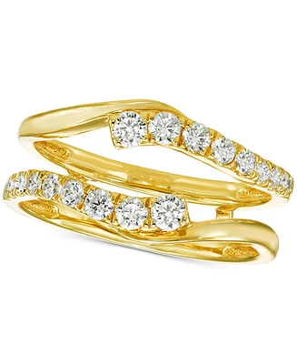 Diamond Asymmetrical Enhancer Ring Guard (1/2 ct. t.w.) in 14k Gold