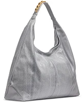 Donna Karan New York Bellmore Extra Large Skipper Snake Leather Hobo Bag