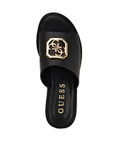 Guess Women's Graysie Quattro G Embellished Flat Sandal