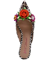 Betsey Johnson Women's Abigayl Floral Dress Mules