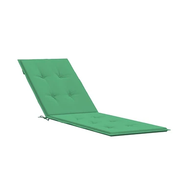 vidaXL Deck Chair Cushion Green (29.5"+41.3")x19.7"x1.6"