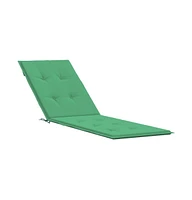 vidaXL Deck Chair Cushion Green (29.5"+41.3")x19.7"x1.6"