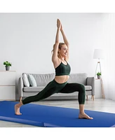 6 x 2 Ft Tri-Fold Gym Mat with Handles and Removable Zippered Cover