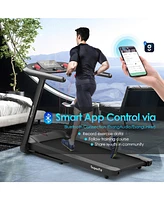 4.75HP Folding Treadmill with Preset Programs Touch Screen Control