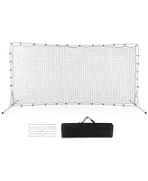 12 x 6 Feet Soccer Rebounder Net with All Weather Net