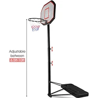 43" Indoor/Outdoor Height Adjustable Basketball Hoop