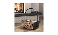 Fireplace Log Holder – Stylish Wood Storage Rack for Indoor & Outdoor Use