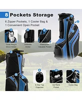 Golf Stand Bag Lightweight and Portable Golf Cart Bag with Shoulder Strap