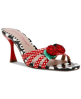 Betsey Johnson Women's Clovr Ladybug Embellished Dress Mules