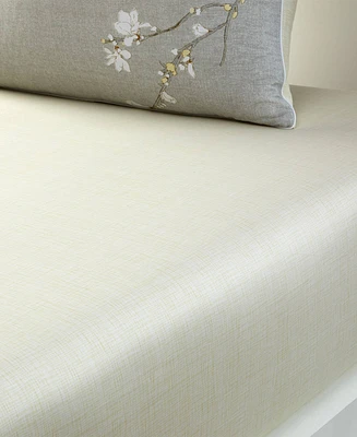 Boss Home by Hugo Boss Almond Flowers 300 Thread Count Cotton Fitted Sheet