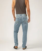 Silver Jeans Co. Men's Eddie Classic Athletic Fit Tapered Leg Luxe Heritage