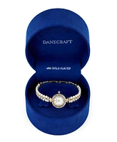 Danecraft Women's 18K Fine Gold-Plated Analog Watch