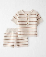 Little Planet by Carter's Baby Boys 2-Pc. Organic Cotton Sweater Knit Topt & Shorts Set