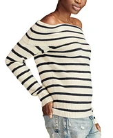 Lucky Brand Women's Off-The-Shoulder Long-Sleeve Sweater