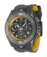 Technomarine Men's Tm-621034 UF6 Quartz Chronograph Yellow, Gunmetal Dial Watch