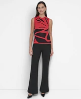 Dkny Women's Crewneck Sleeveless Sweater