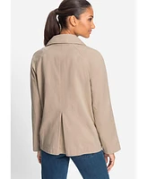 Olsen Women's Cropped Trench
