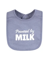 Hudson Baby Cotton Bibs, Milk And Cookies Better Together, One Size