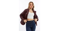 Furniq Uk Women's Leather Jacket
