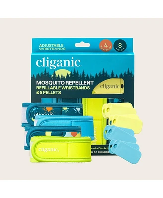 Mosquito Repellent Refillable Wristbands - 4PK & 8 Refills