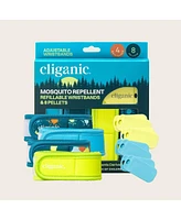 Mosquito Repellent Refillable Wristbands - 4PK & 8 Refills