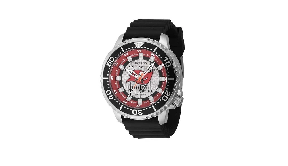 Invicta Men's Nfl Tampa Bay Buccaneers Quartz 3 Hand Dial Watch