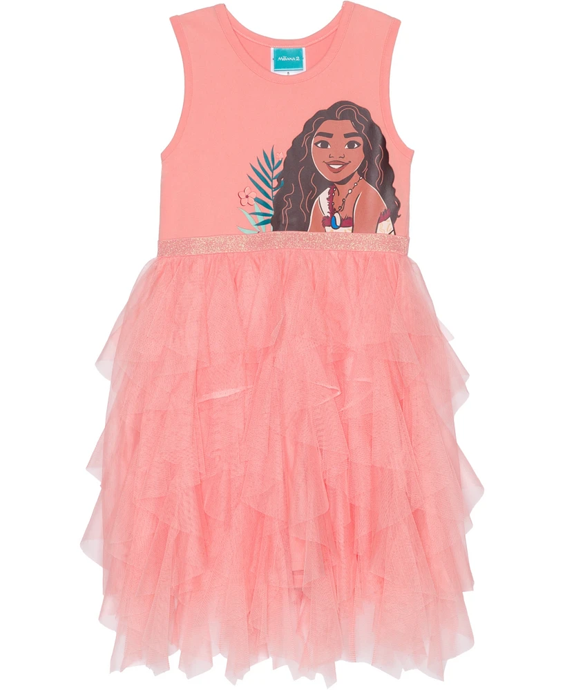 Disney Toddler and Little Girls Sleeveless Moana Way Finder Dress