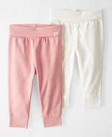 Little Planet by Carter's Baby Girls 2-Pc. Organic Cotton Grow-With-Me Joggers Set