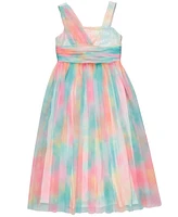 Bonnie Jean Big Girls Rainbow Mesh Gown