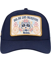 Lids Men's Navy Modelo Day of the Dead Trucker Adjustable Hat