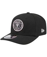 New Era Men's Black Inter Miami Cf 9SEVENTY Stretch-Snap Hat