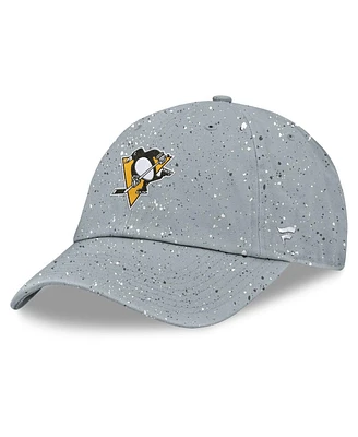 Fanatics Women's Gray Pittsburgh Penguins Heritage Snow Day Speckle Adjustable Hat